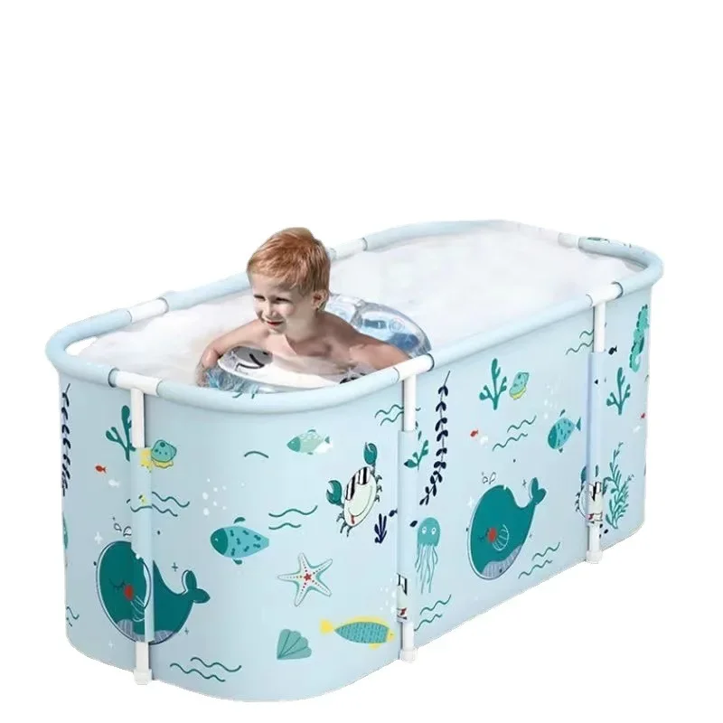 

Foldable Bathtub for Adults Children and Infants Swimming Pool Easy to Store Free Installation Thickened Bathtoom Tub
