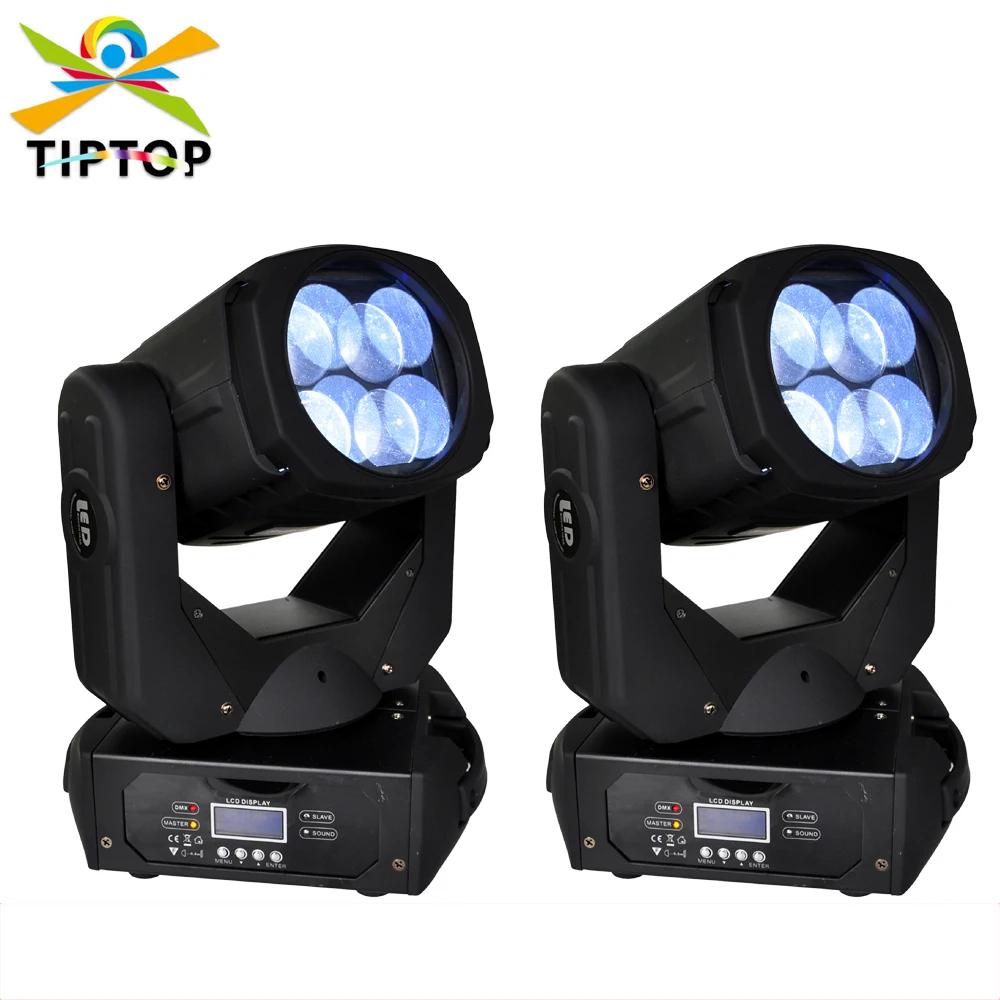 

Cheap Price 2XLOT Newest 4x25W Super Beam 130W LED Moving Head Beam Light For Disco Nightclub DJ Bar CE 110V-240V DMX Control