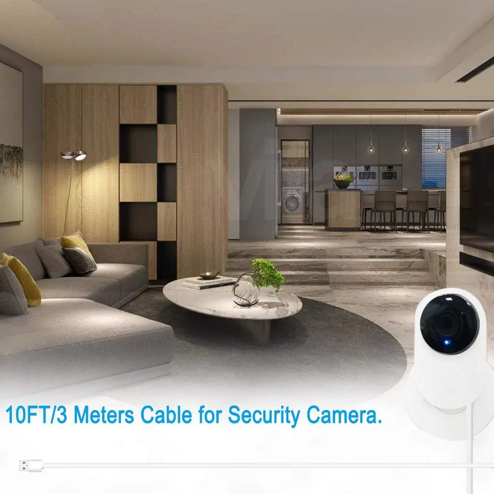 3/2/1 Meters Micro USB Fast Charging Cable Micro-USB Extension Cable for IP Camera CCTV Sync Charge Data Cable Android Phone