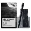 FIZZ Metal Gel Pen Rotating 0.5MM Black Ink Refills Singing Caneta High Value Creative ballpoint Stylo Writing Stationery Supply 6