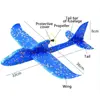 USB Charging Foam Electric Aircraft Hand Throw Flight Glider Aircraft Airplane DIY Model Toy Throwing Roundabout Airplane Gift 6