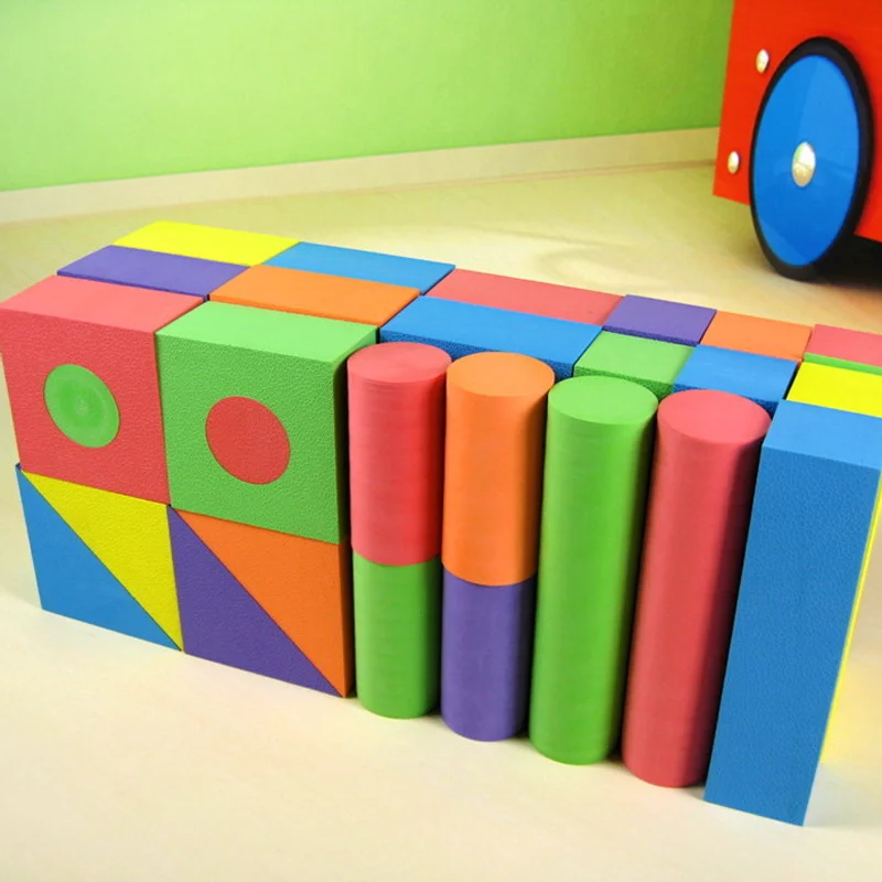 50pcs/Set Large Safe Building Blocks Big Foam Blocks Colorful