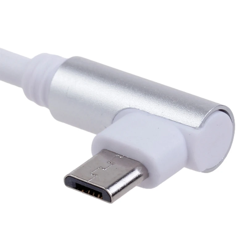 90도 휴대폰 USB 케이블 고속 충전용 마이크로 USB 케이블