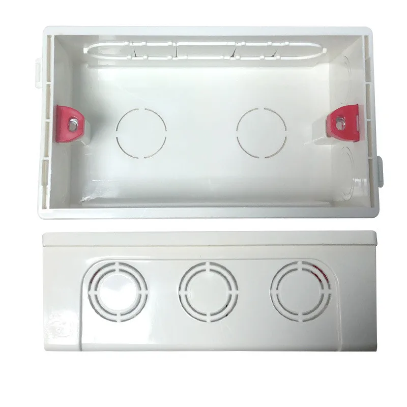 86 Type Electrical Adjustable Mounting Box Cassette Switch Socket Junction Box Concealed Concealed Internal Dust Covers