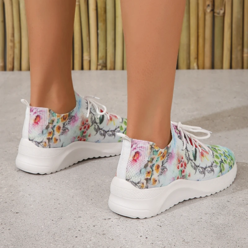 Spring and Summer Women Sports Shoes New Casual Shoes Mesh Breathable Women's Shoes Anti Slip Running Shoes Fashion Sneakers