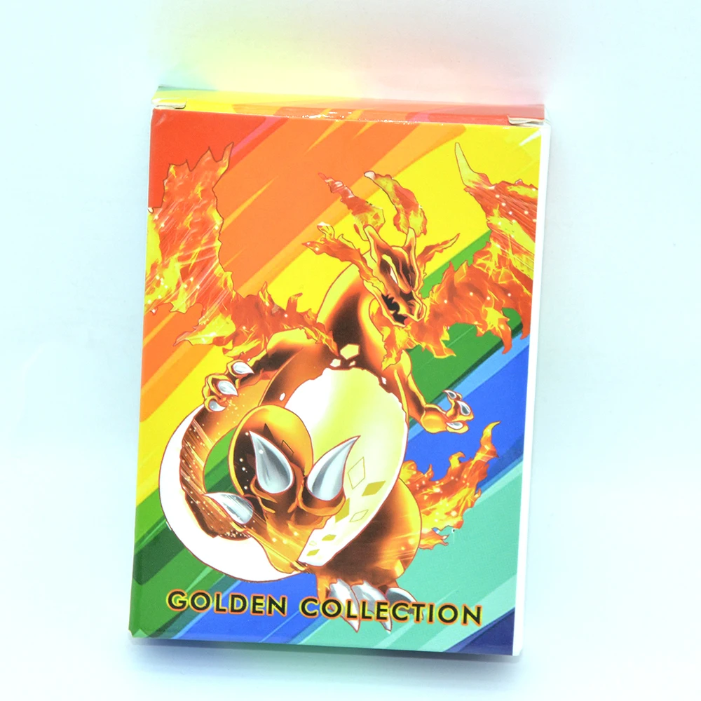 English Pokemon Card Gold Original Mew  Pokemon Card Rainbow Charizard -  English - Aliexpress