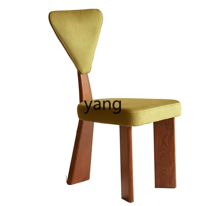 

L'm'm Solid Wood Chair Mid-Ancient Backrest High-Grade Dining Chair Designer Model Dining Room Armchair