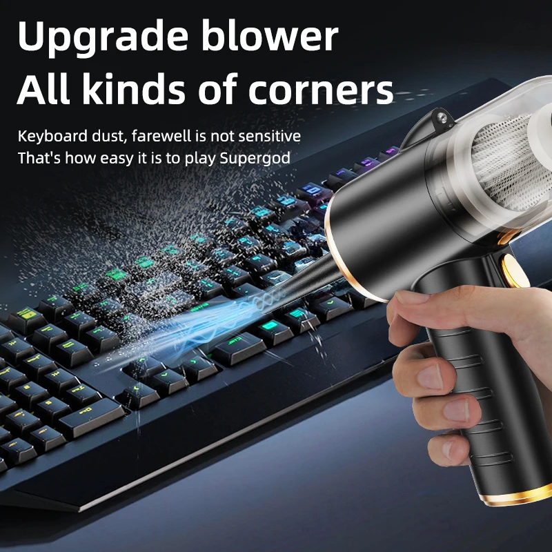 Q818 New Model Hot Sale Small Portable Wireless Vacuum Cleaner With Lighting High Power Car Home Dual-purpose Vacuum Cleaner