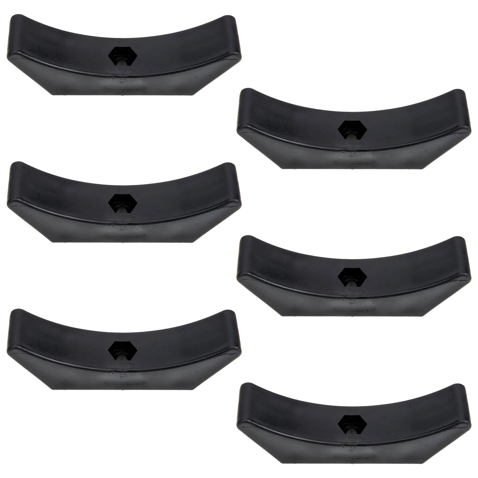 6 Pcs Dumbbell Rack Display Shelves Accessory Plastic Holder Weight Household Pp Storage Stand Hollowed Fitness Bracket