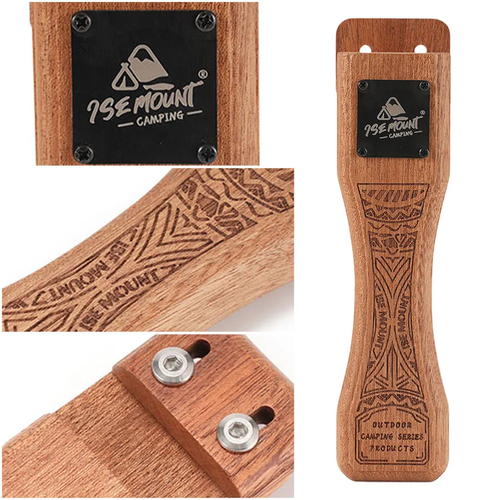 1/2Pcs Baking Solid Wood Handle Adjustable Grill Pan Handle Heat Resistant Barbecue Pan Handle Grill Plate Handle Home Supplies