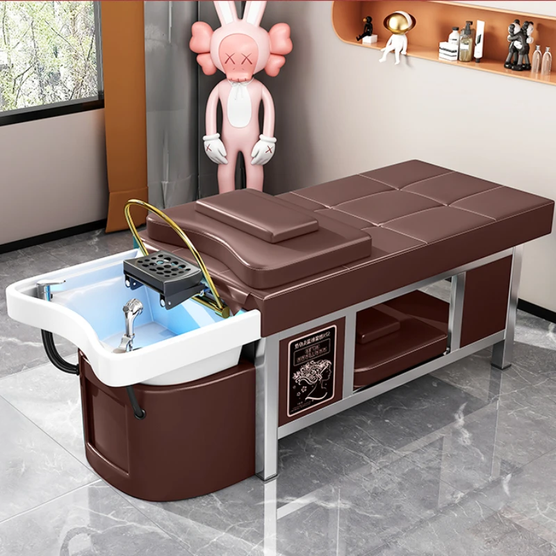 High End Luxury Chairs Hairdressing Fumigation Thai Beauty Spa Shampoo Bed Massage Recliner Sandalye Hair Salon Furniture XR50XF