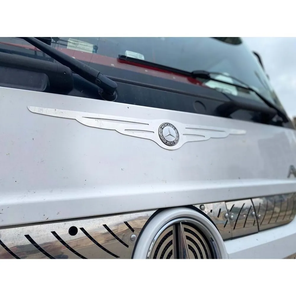 Mercedes Axor Compatible Front Logo Frame Chrome WN Inox WNMAX125