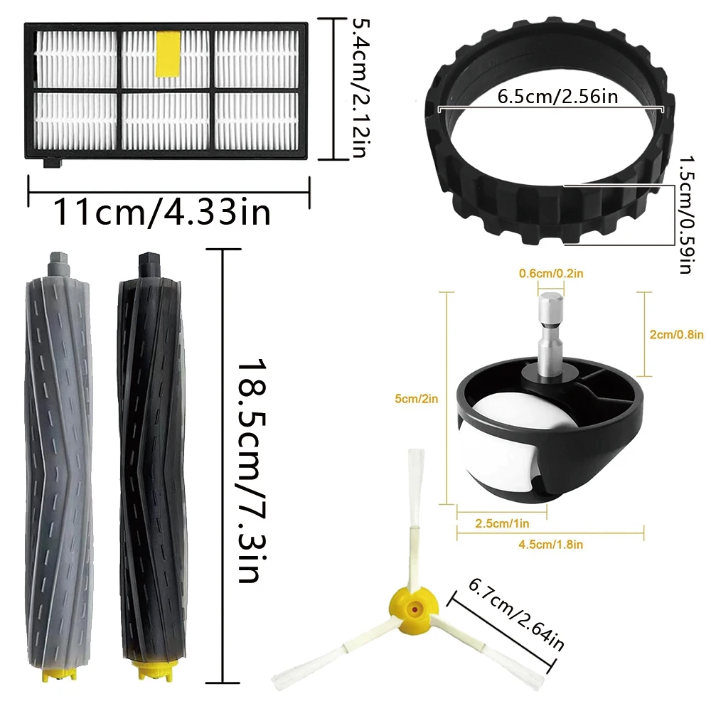 Spare Parts for iRobot Roomba 800 900 Series Vacuum Main Side Brush Hepa Filter Wheel Replacement