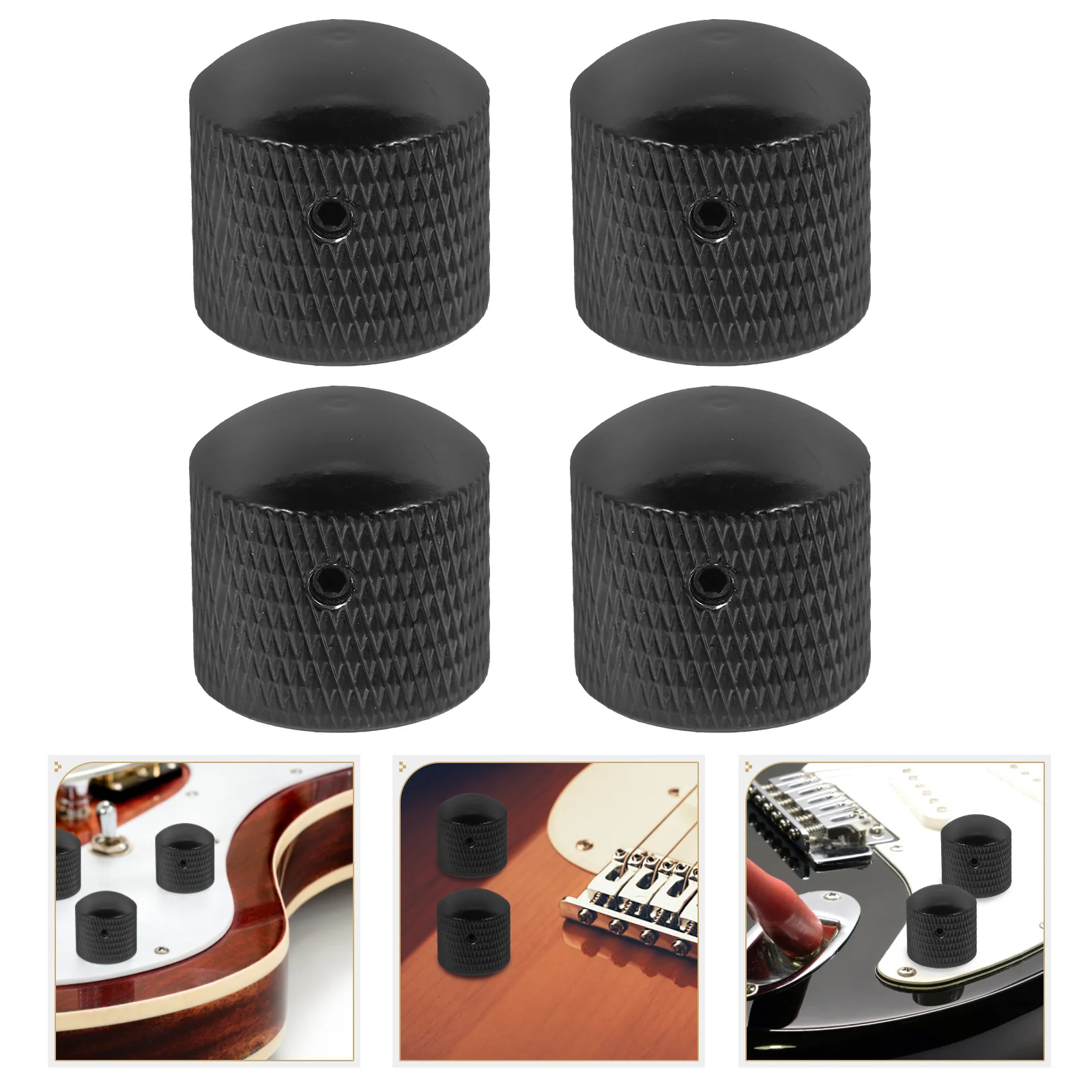 

4pcs String Instrument Accessory Guitar Volume Hats Potentiometer Hats