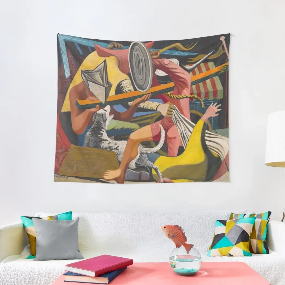 

Phillip Guston Gladiators Tapestry Wall Hanging Custom Tapestry