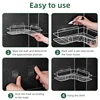 Aluminum Alloy Bathroom Shelves No-drill Corner Shelf Shower Storage Rack Holder Toilet Makeup Organizer for Shampoo Wall Supply 4