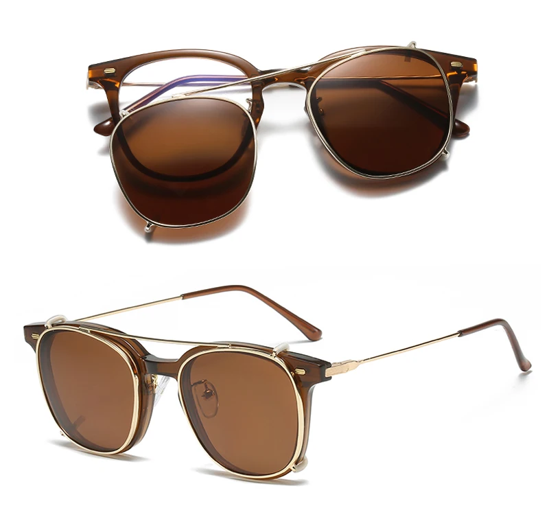 Swanwick lunettes de soleil carrées hommes polarisées tr90 femme mode clip sur femmes lunettes de soleil en métal rétro vintage dames_voghion.com