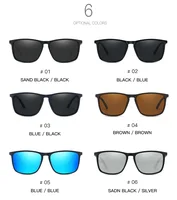 Lunettes de soleil de sport pour hommes, polarisées, confortables, carrées, légères, accessoire avec Origina UV400 6