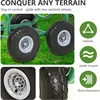 Hose Reel Hold Up To 300 Ft Heavy Duty Garden Hose Reel Sturdy Water Hose Reel Cart 4 Wheels Storage Basket Garden Lawn Yard 6