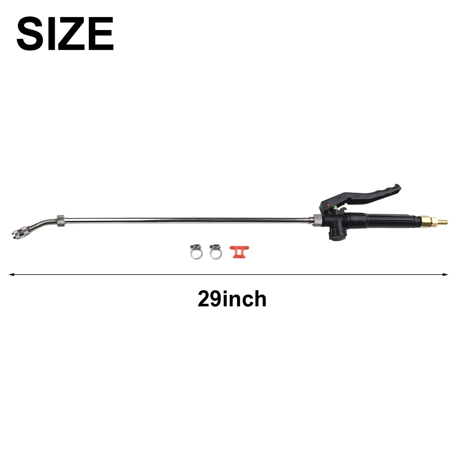 

Tool Sprayer Wand Adjustable Nozzle Brass Barb Car Wash Metal Sprayer Wand Universal 1pcs 29in 3/8" Brand New