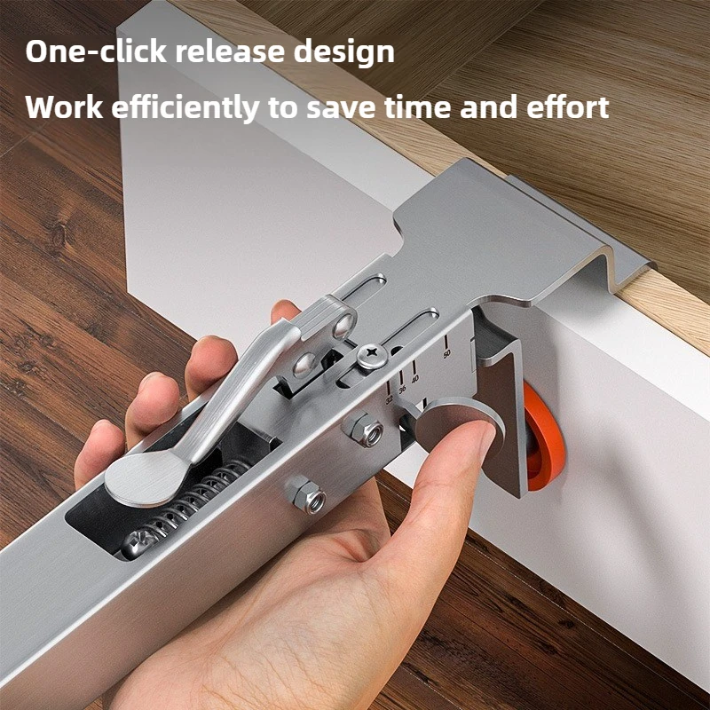 2 Pcs Adjustable Stainless Steel Telescopic Drawer Clamp Woodworking Fixing Clip Auxiliary Installation Clamp for Cabinet Drawer