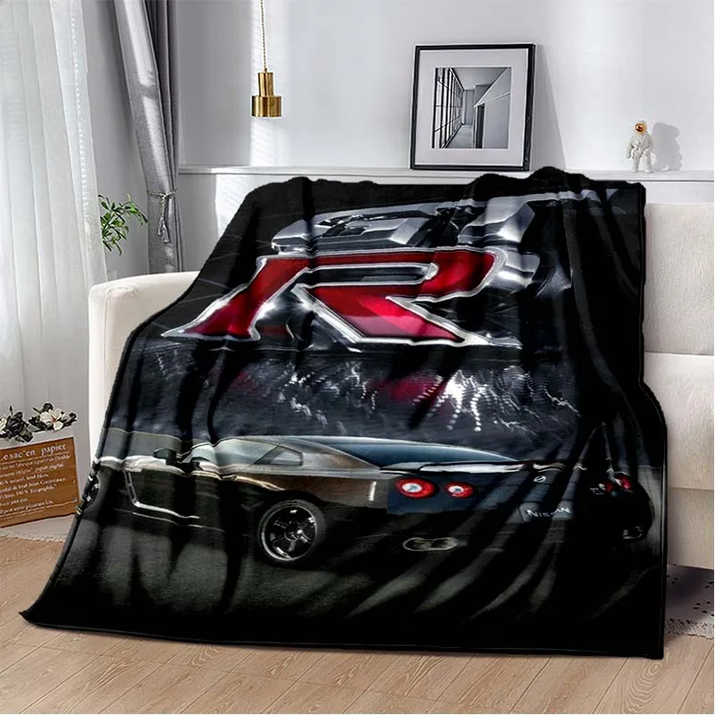 

GTR racing retro printed blankets Warm blanket soft and comfortable home travel bed blanket picnic blanket birthday gift