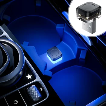 Nuovo USB universale per interni auto, atmosfera ambientale, luci di segnalazione a LED, lampada da lettura automatica, decorazioni, accessori interni per auto