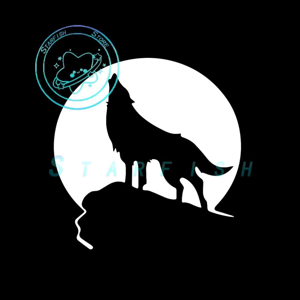 

Strong Animal Wolf Pattern Interesting Car Window Motorcycle Decoration Sticker PVC Material Waterproof and Sun Proof