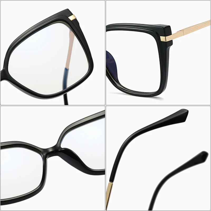 Lunettes Anti-lumière Bleue Femme - Monture Ovale Fine Rétro TR90 - Filtre écran Ordinateur - 4