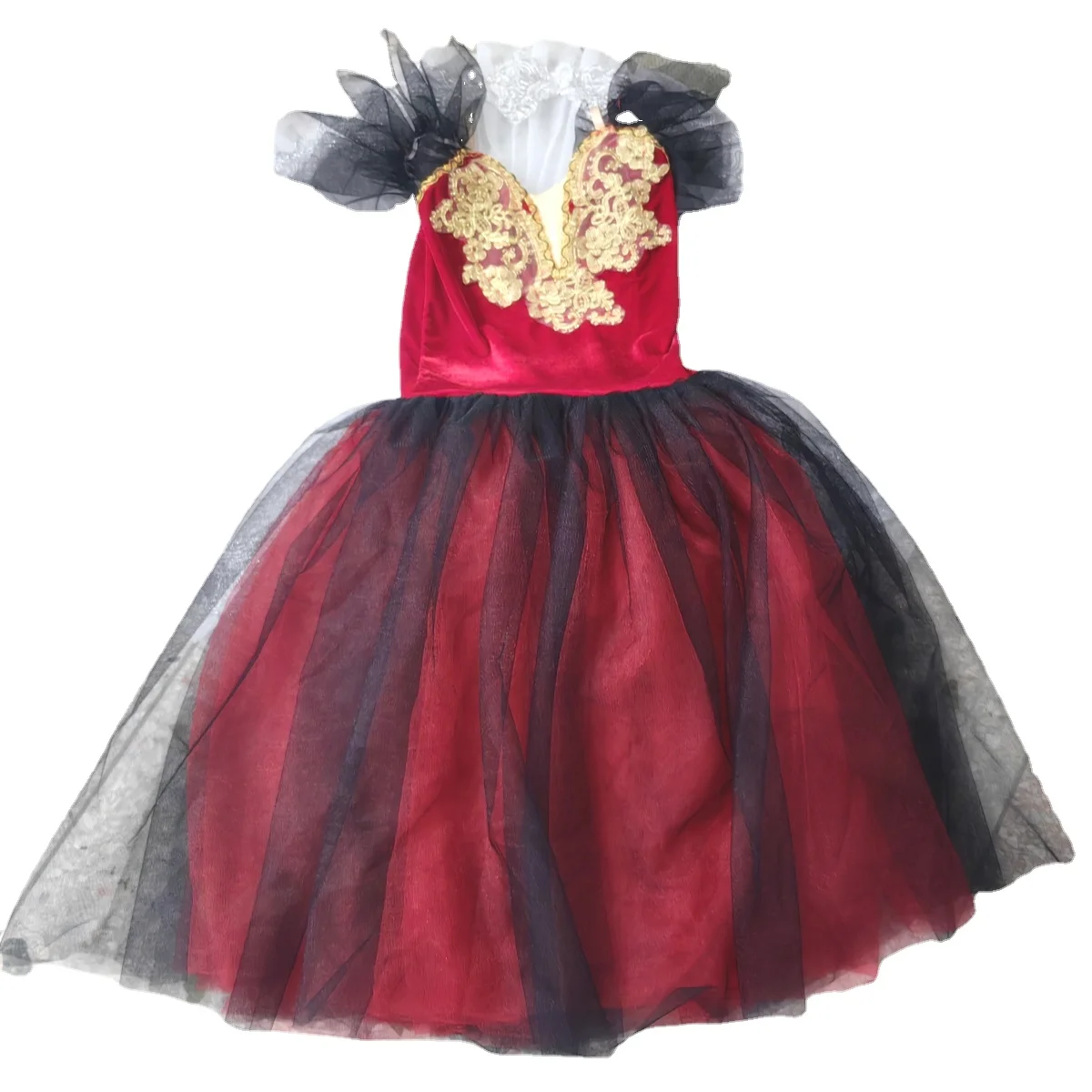 Kids Girls Women Professional Tutu Ballet Swan Lake Dance Performance Costumes Children\'s Palace Attire Ballet Long Dress