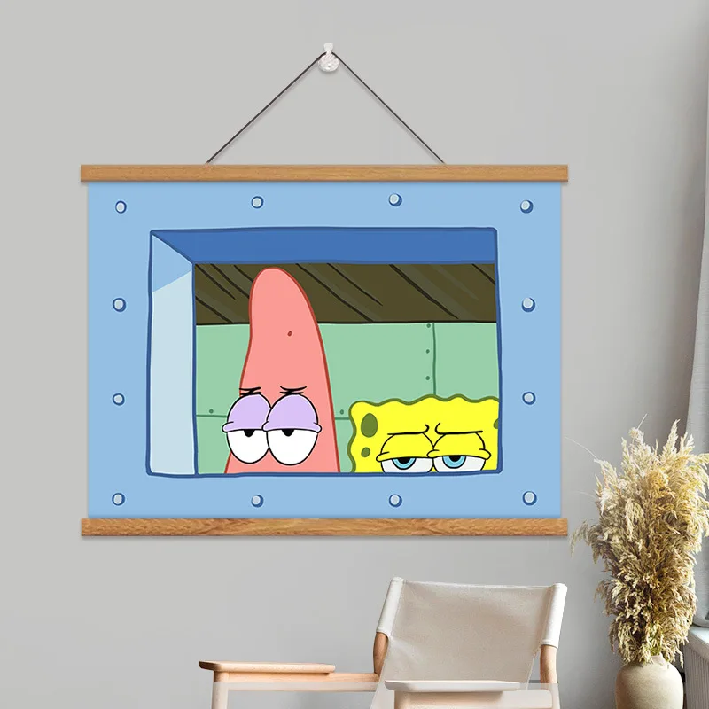 Desenhos animados Anime Bob Esponja Conjunto de cama, 3D Impresso Beddings,  Quilt Lula Moluquinha, Capa de