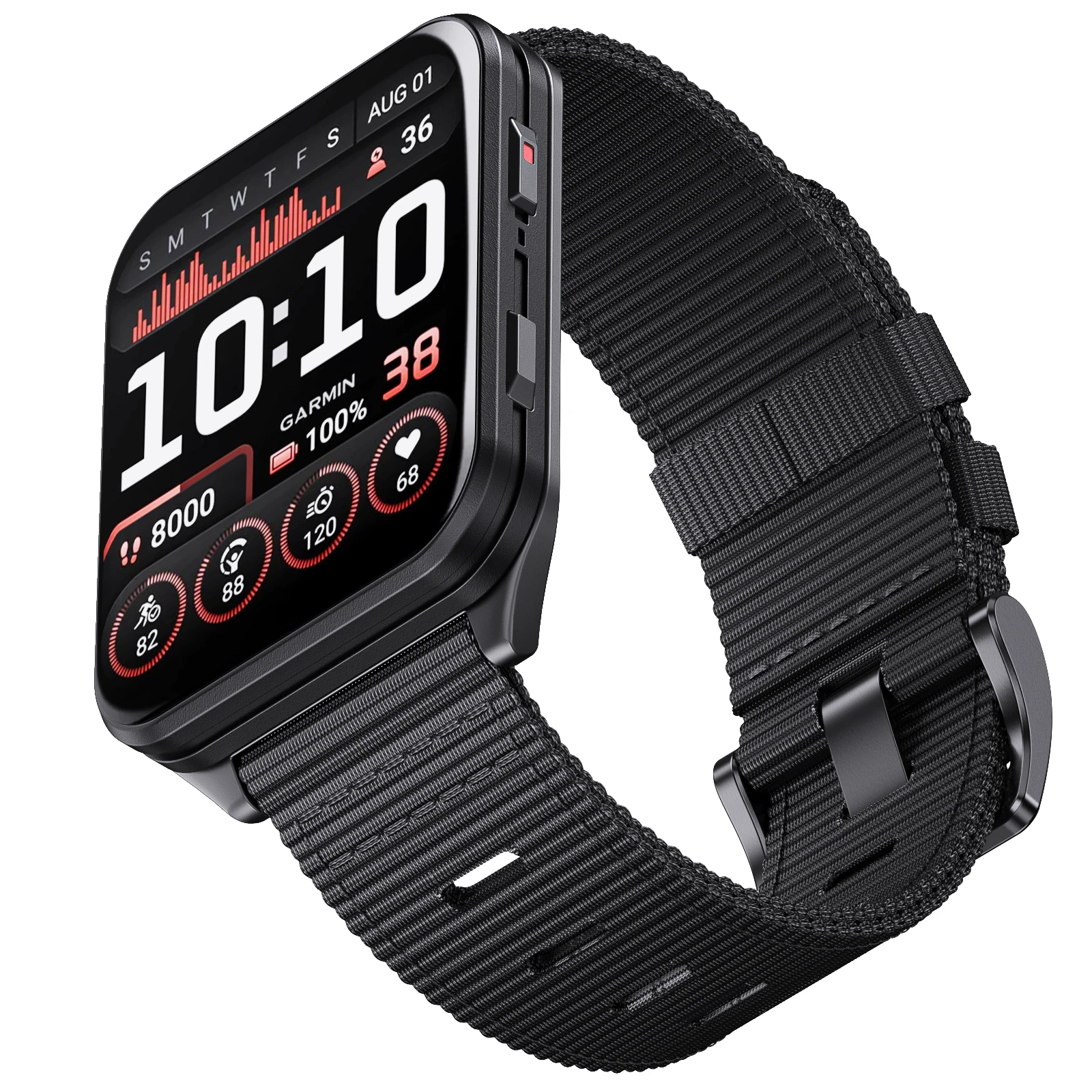Premium Nylon Watch Strap, 24mm Replacement Band
