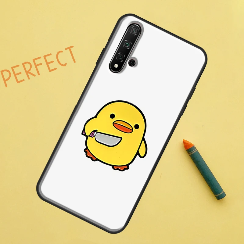 Cartoon Duck Knife Design Phone Case