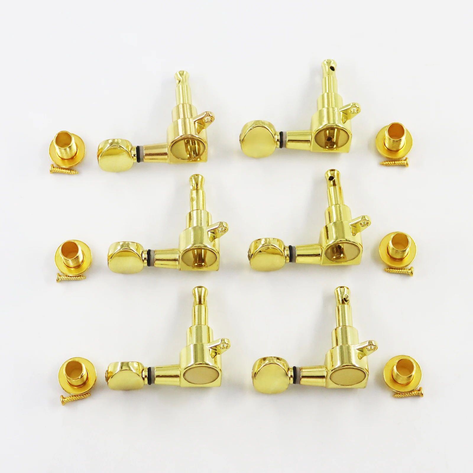 Kleine runde Griffstücke, 6-in-Line versiegelte E-Gitarren-Stimmwirbel, Mechaniken, Stimmgeräte 6L/6R für FD ST/TL Gitarrenteile – Detail 7