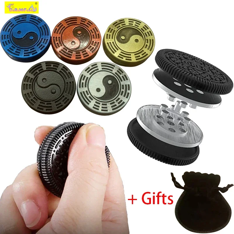 

EDC Fidget Coin Spinner Decompression Toy Magnetic Autism Sensory Toys Pop Gyroscope Fidgeting Fidget Toys for Adults Children