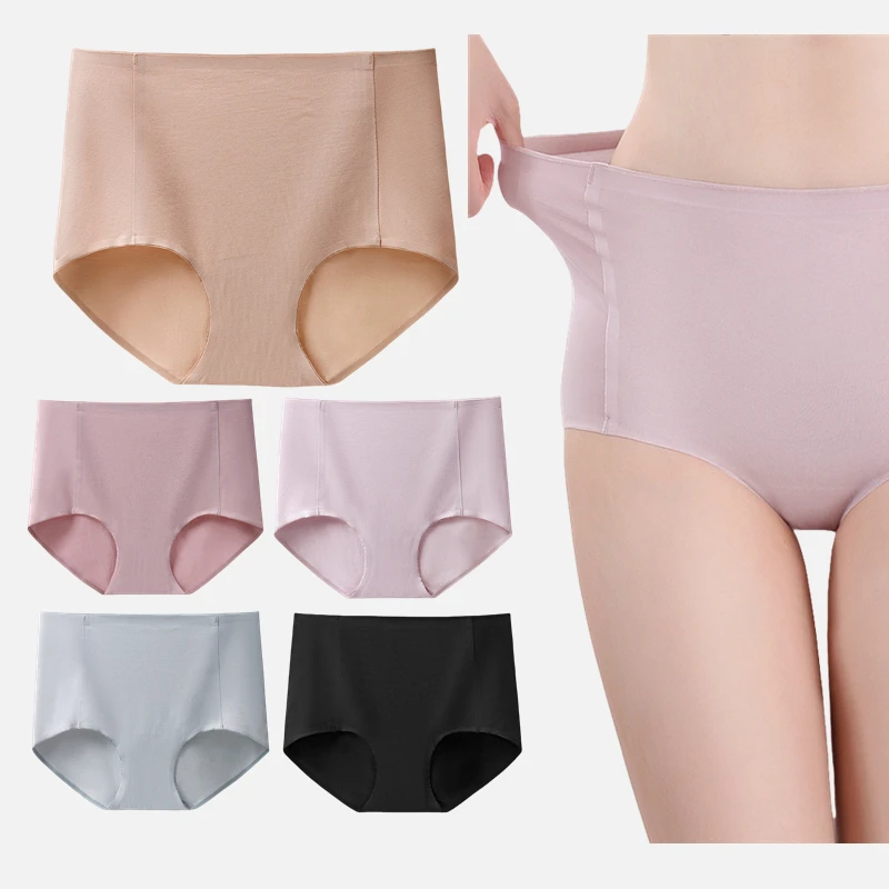 3Pcs High Waist Women's Panties 60S Modal Cotton Female Underwear Underpants Briefs M-XXL High Elastic Comfort Sexy Fit Lingerie