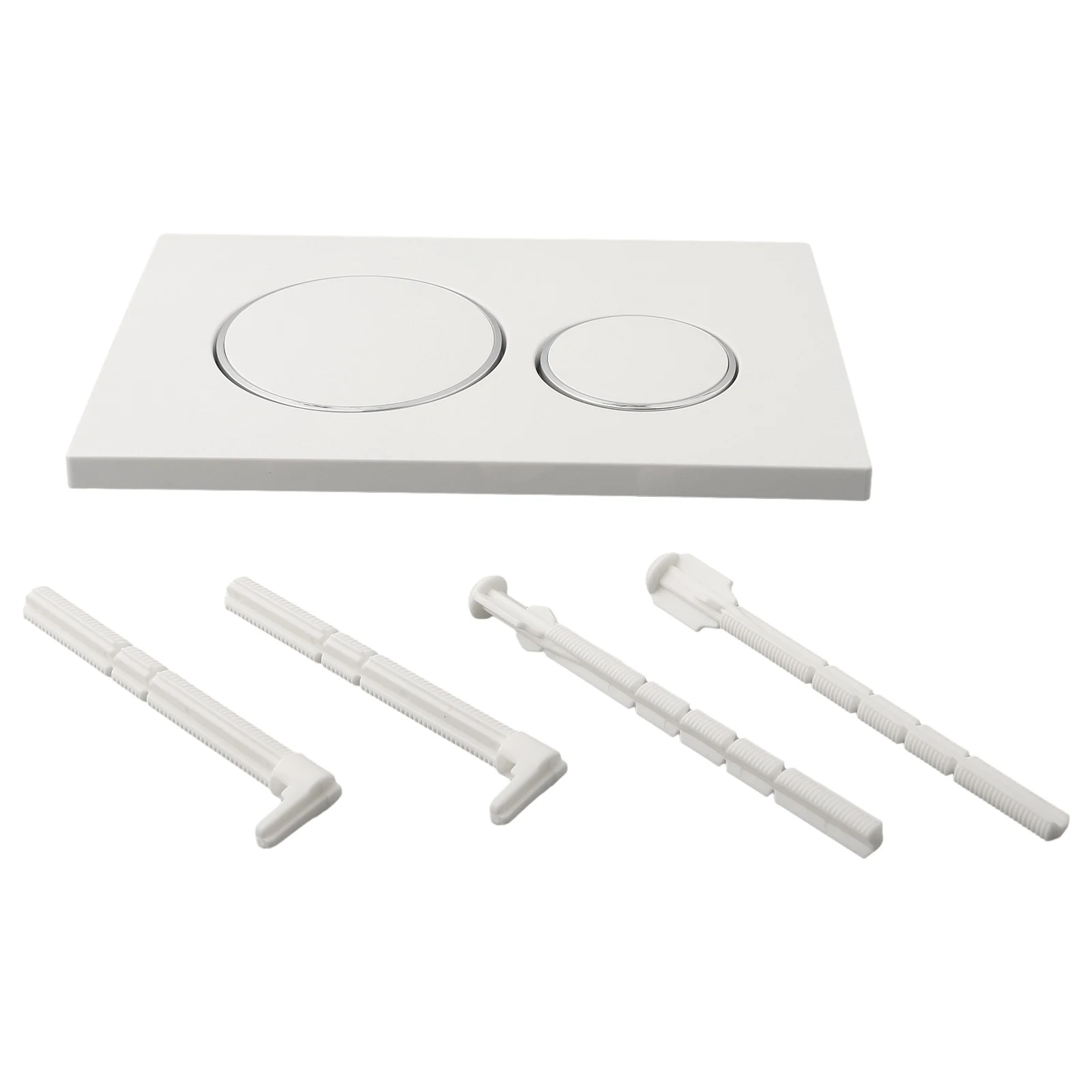 

Geberit Sigma20 Dual Flush Plate in White Chrome Plated Design Rings Sturdy Plastic Construction All Necessary Parts