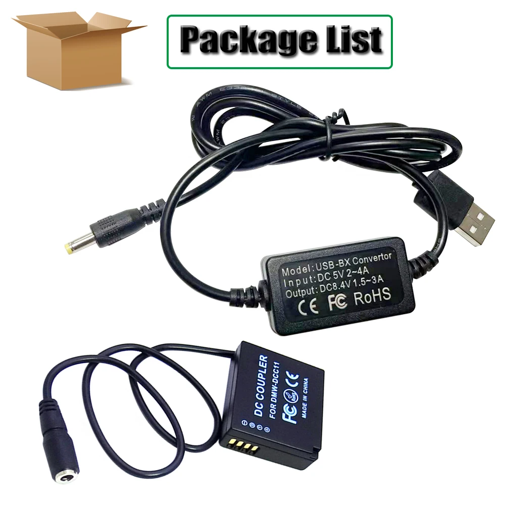 パナソニック-バッテリー充電ケーブル,USB 5v,sg x7 gx9 lx100