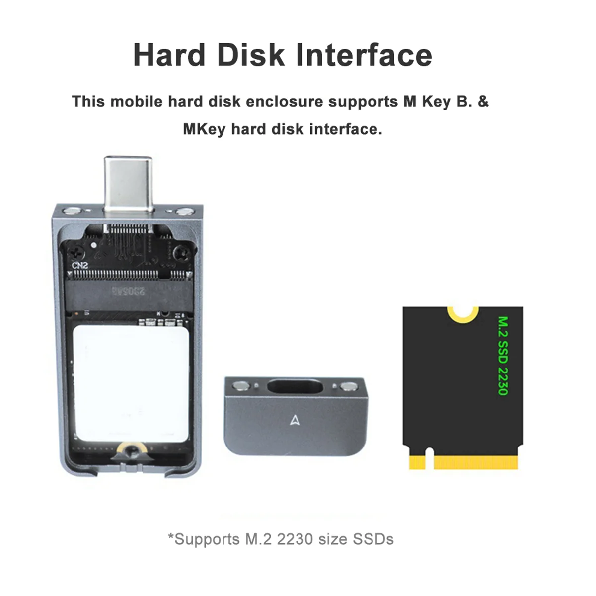  ϵ ũ ڽ, M.2 NVMe 2230 SSD Ŭ, JMS583 SSD ̽ , M.2 M Ű, USB3.2 Gen2 USB C Ÿ M & B Ű-A