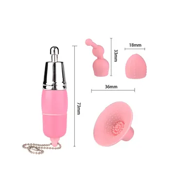 Mini 3 In 1 Vibrator Clitoris Stimulator Masturbation Nipple Stimulation Massager Adult G Spot Vibrator Sex Toys For Woman Man 4