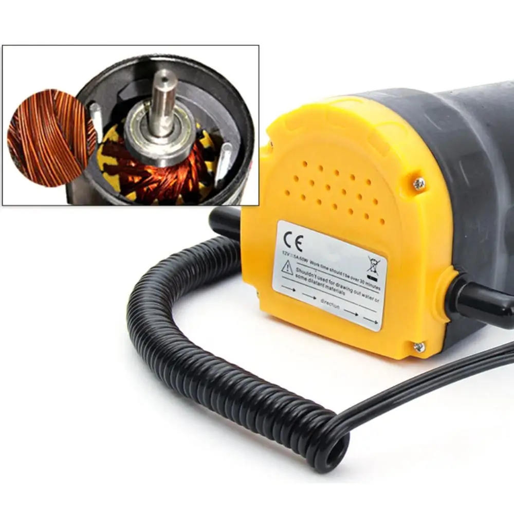 12/24v Mini Car Electric Oil Pump 60w Electric Selfpriming Extractor