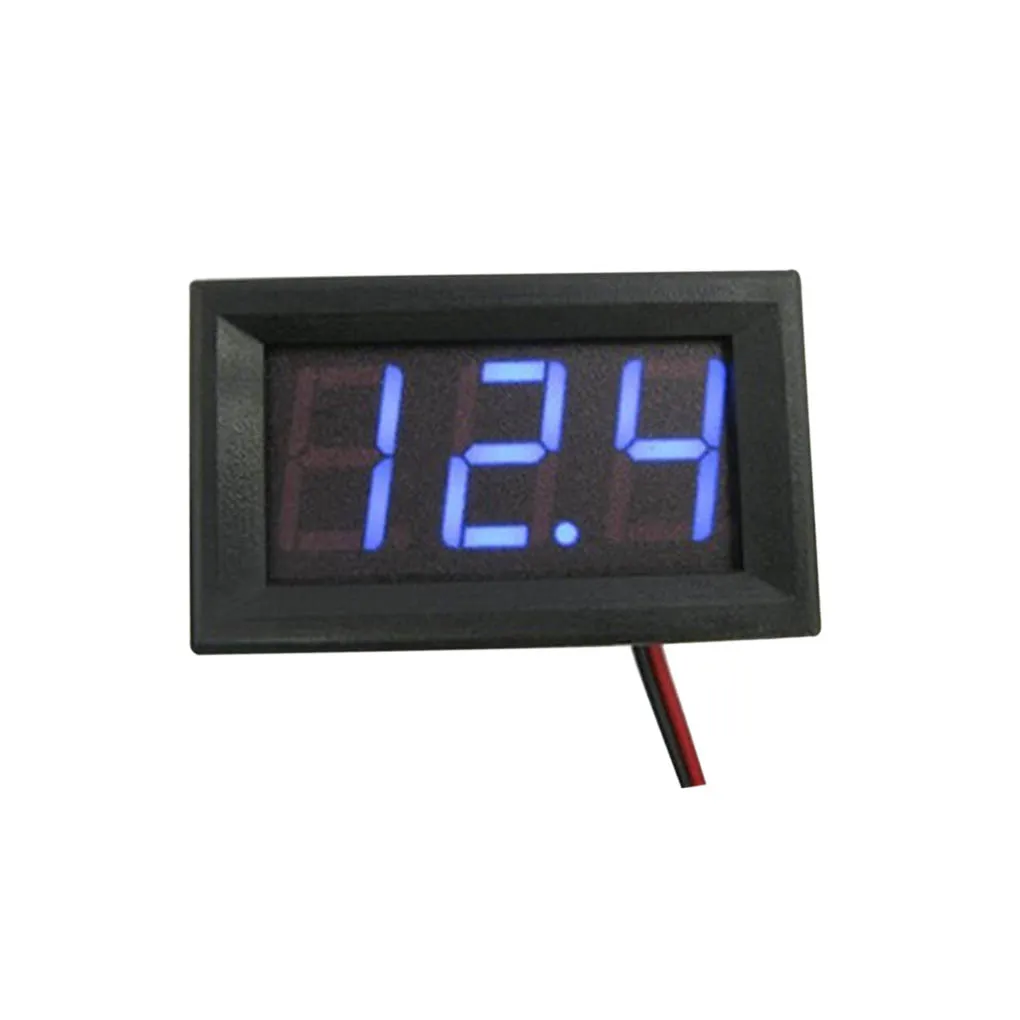 디지털 DC 전압계, 고정밀 LED 디스플레이, 전압계 게이지, 자동차 액세서리, 빨간색, 0-100V