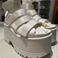 11CM High Platform Sandals Women Summer Hidden Heel Casual Mules Shoes Female Outside Beach Slipper Breathable Chunky Sneakers - Image 5