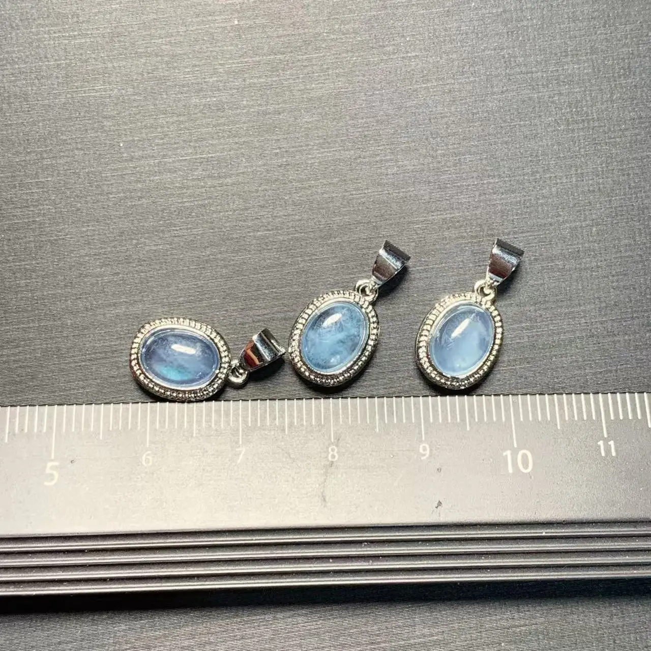 OVAL Natural Aquamarine Pendant Necklace Fine Jewelry Handmade Stones Wholesale Healing Energy Gift Lucky Jewelry