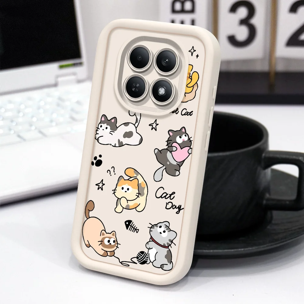 Cute Cat Staircase Soft Phone Case Cover