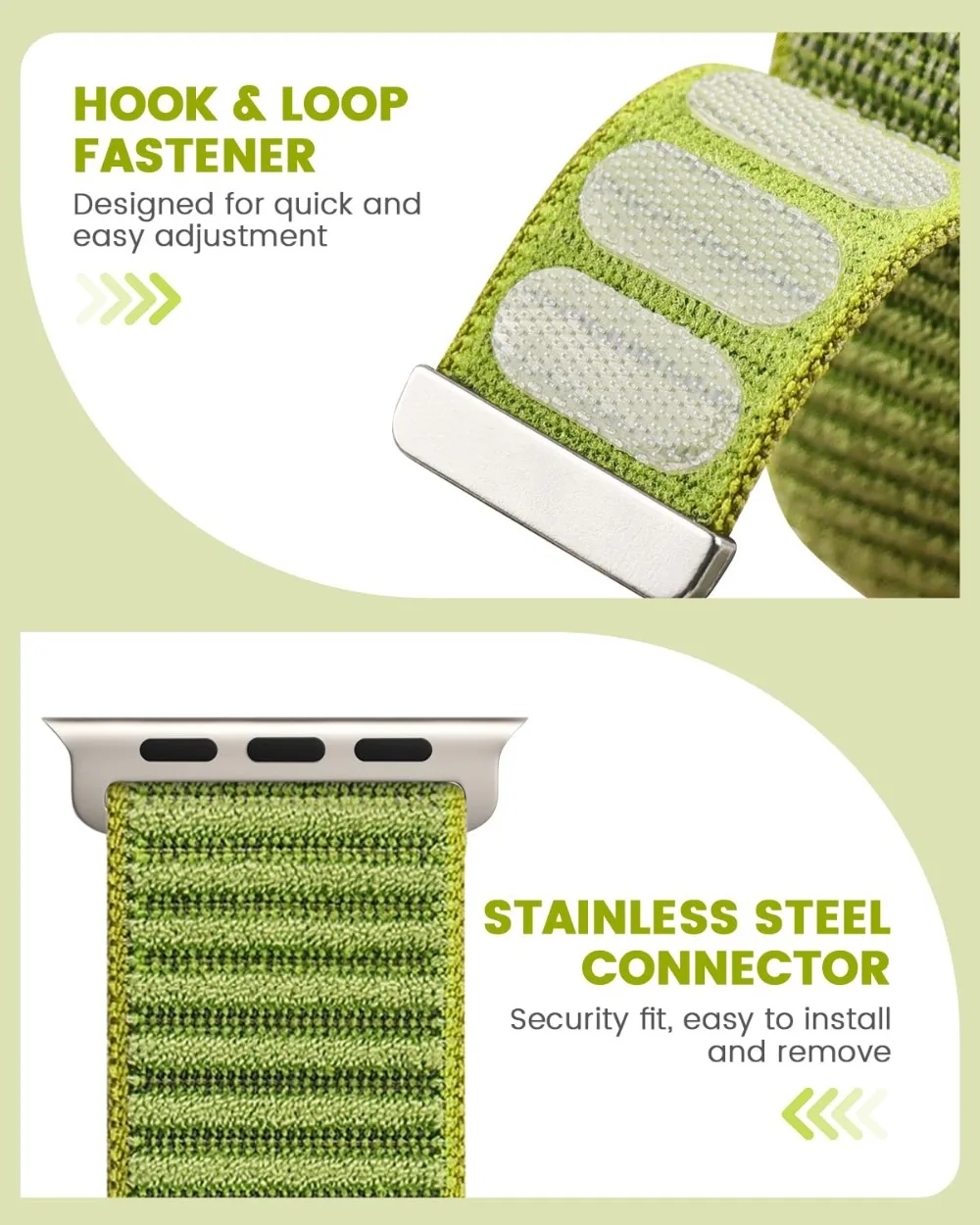 Nylon Loop Strap for Apple Watch - Stylish and Durable Replacement Bracelet