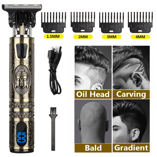 USB Electric Hair Clipper Man 0mm Shaver Trimmer For Men Barber Professional Beard Rechargeable Hair Cutting Machine