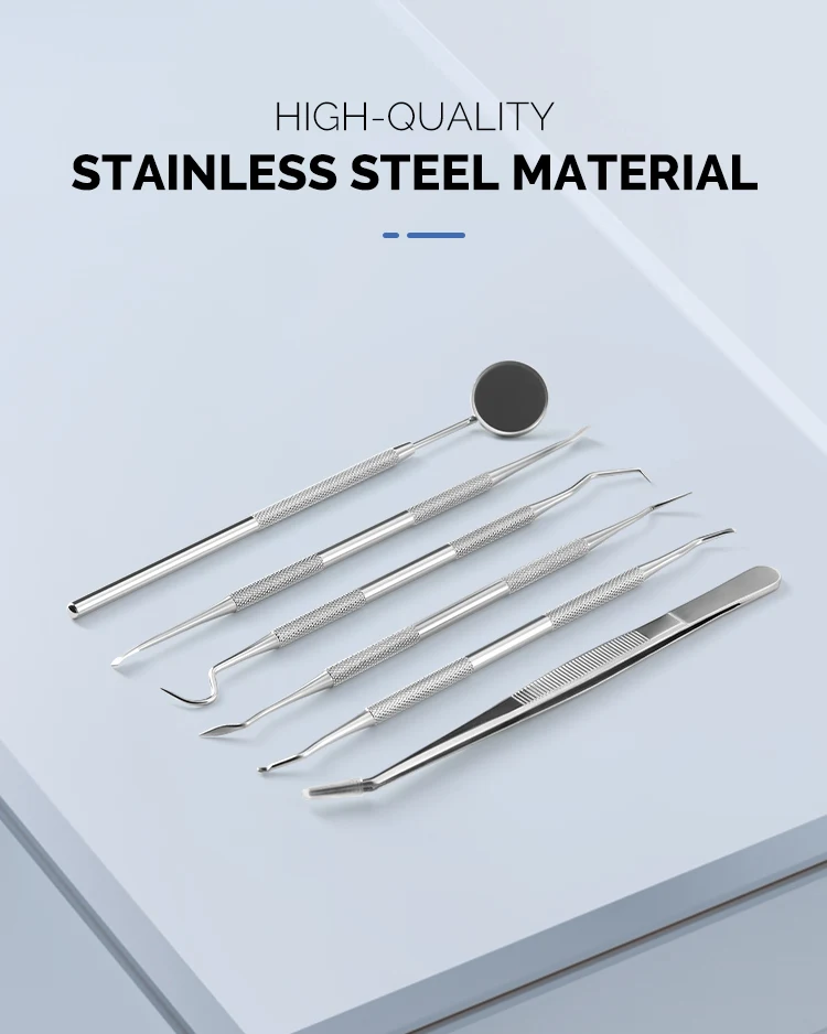 1PC AZDENT Dental Reinigung Kit Zahnarzt Werkzeuge Edelstahl Mundpflege Entfernung Zahnstein Zähne Flecken Zahnmedizin Instrument – Detail 1