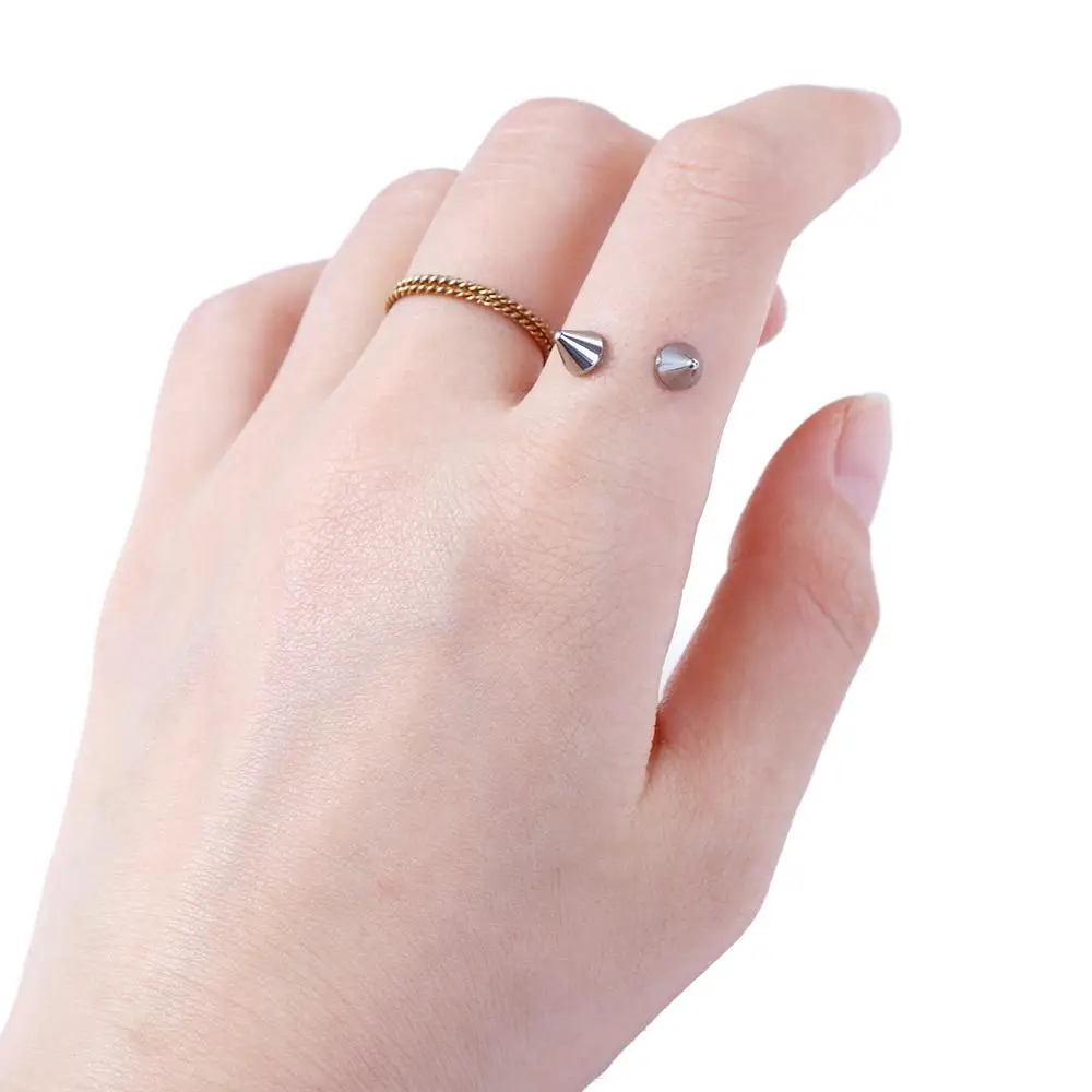 Cool Body Jewelry With Sticker For Women Men No Piercing No Piercing Jewelry Ball Nose Ring Eyebrow Stud Set Fake Lip Stud - 5