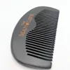 50 Pieces/Lot Customized Logo Beard Comb Black Wooden Comb for Hair Beard Mustach Pocket Size 3
